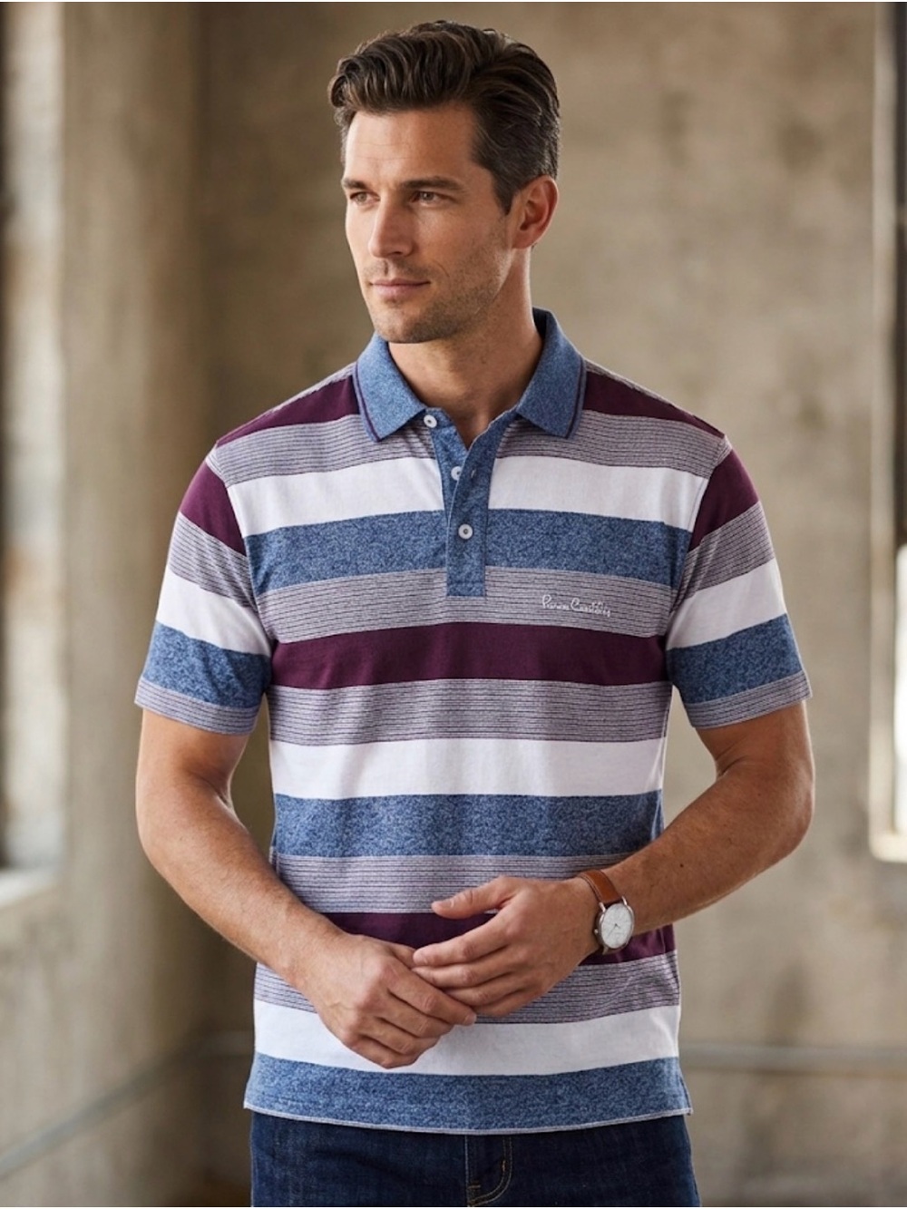 Pierre Cardin Striped Polo